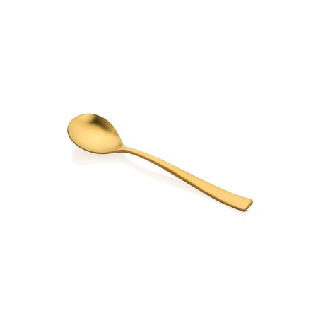 FnS Slimline Soup Spoon, Gold Matt